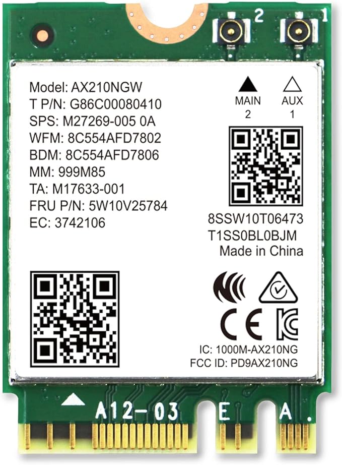 Intel Wifi 6E AX210NGW